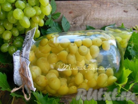 Простой рецепт компота из винограда на зиму