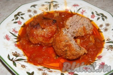 Мясные тефтели в томатном соусе