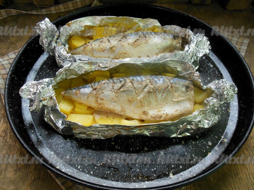 Рецепт скумбрии запеченной в фольге | Рецепты Extra Fish