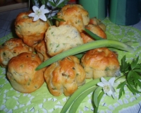 Закусочные кексы с сыром и зеленым луком