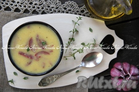 Рецепт овощного супа-пюре со сливками