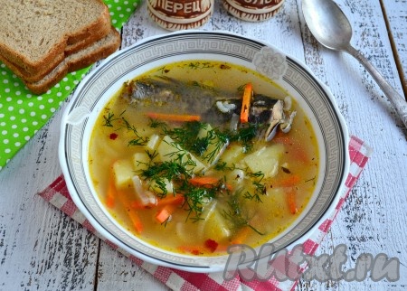 Рыбный суп с рисом и картошкой