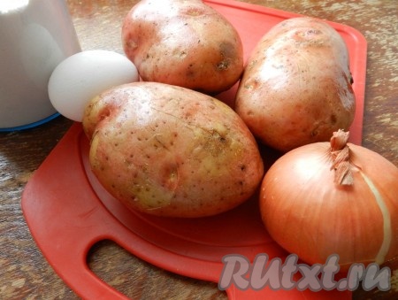 Ингредиенты для приготовления картофельных дерунов