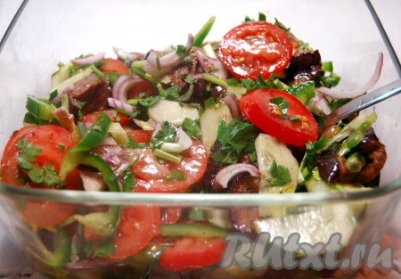 Салат овощной с растительным маслом
