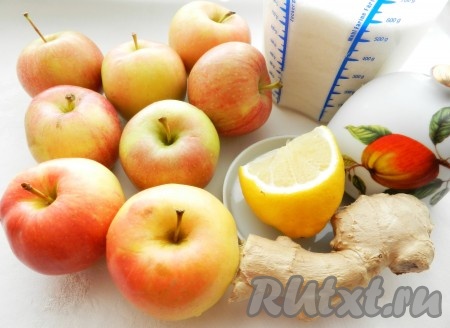 Ингредиенты для приготовления яблочного джема