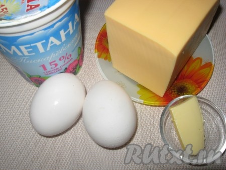 Подготовить продукты для приготовления яичных гнёзд.