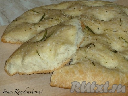 Итальянская лепёшка с оливковым маслом