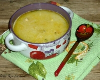 Куриный суп с плавленным сыром и картошкой 