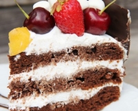 Шоколадный торт с чиз кремом