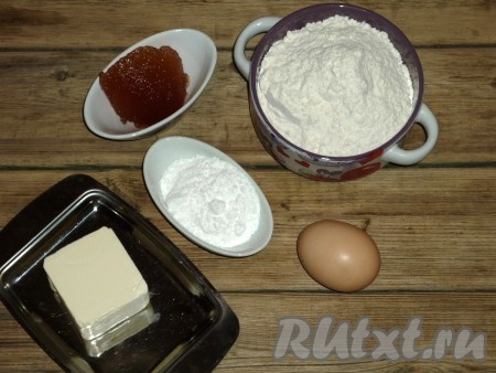 Ингредиенты для приготовления домашнего печенья "Курабье"