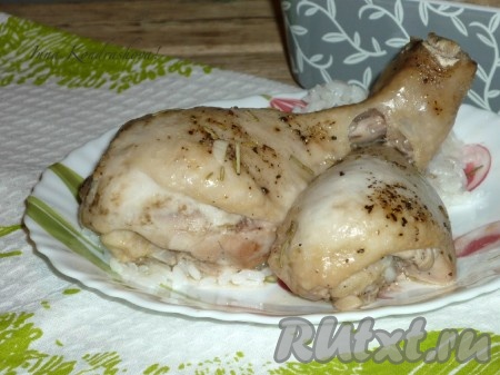 Куриные голени в соевом соусе в рукаве в духовке