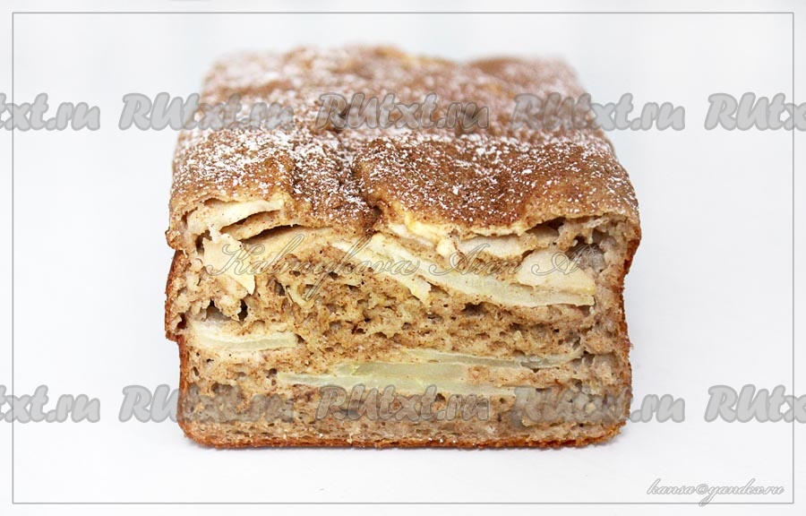 Яблочный пирог ПП - рецепт с фото