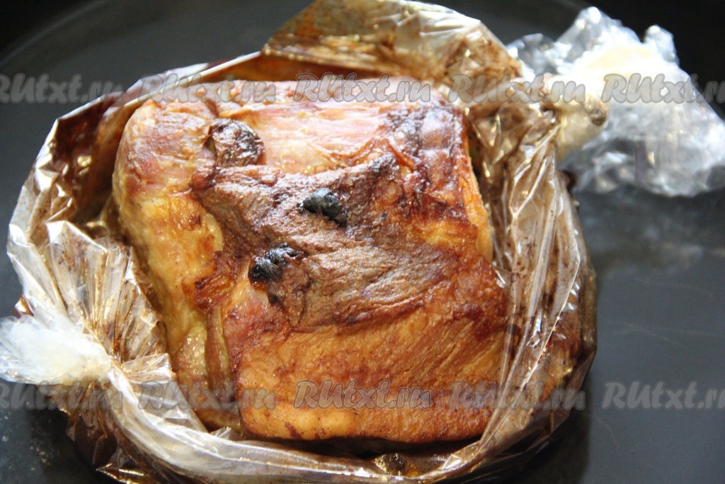 Свинина в духовке в рукаве для запекания рецепт с фото куском