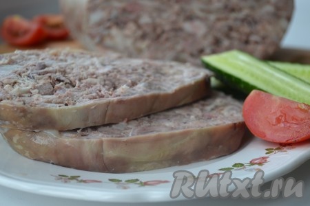 Прессованное мясо из головы свинины в домашних условиях рецепт с фото