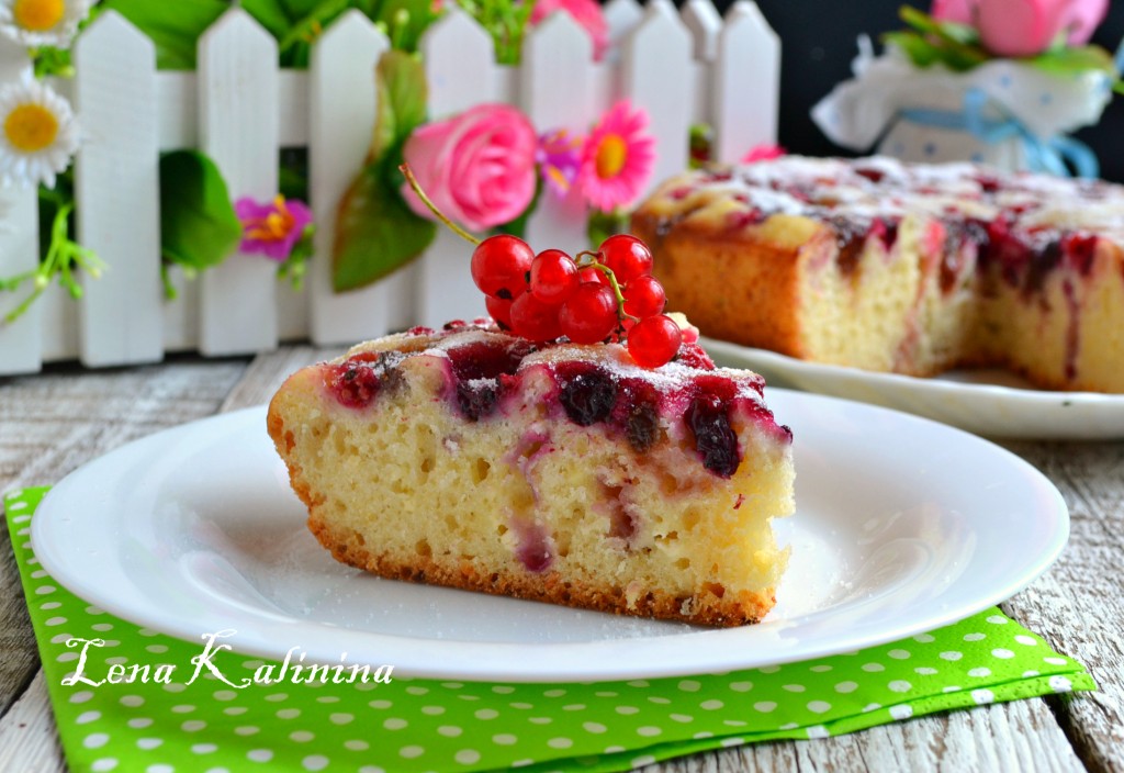 Пирог с ягодами и фруктами в мультиварке – пошаговый рецепт приготовления с фото