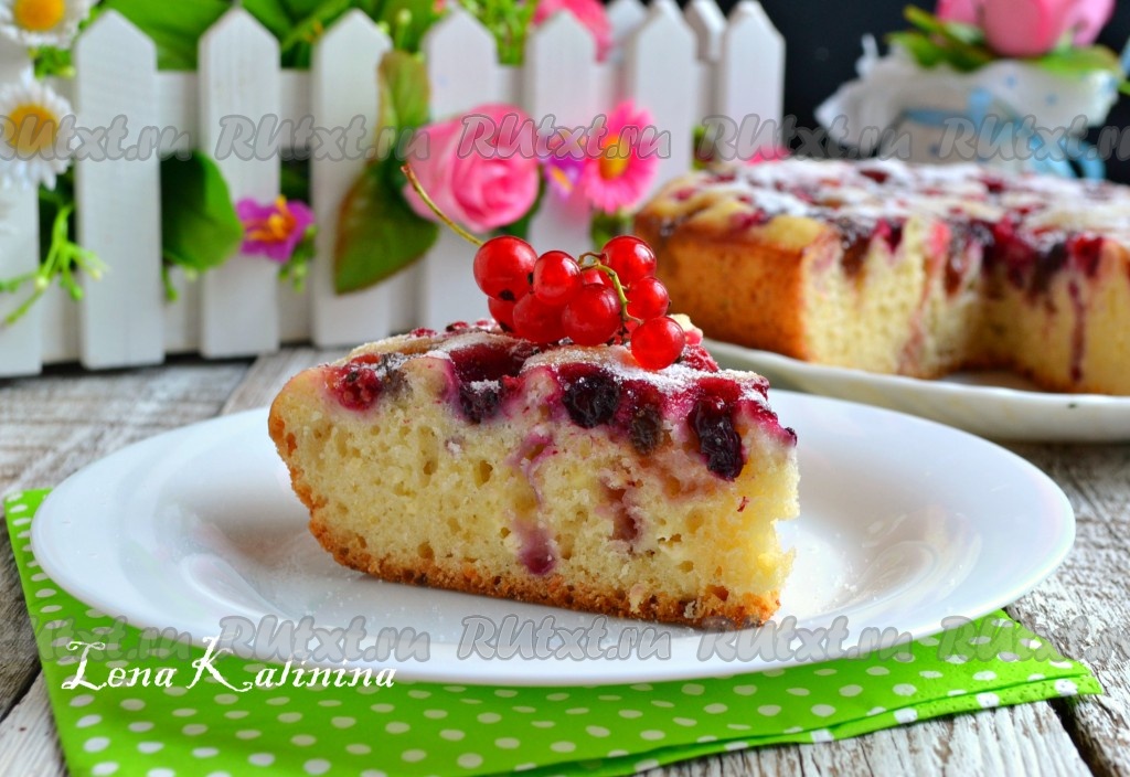 Творожный кекс | Кекс с орехами и ягодами | Творожный пирог