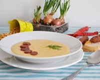 Рецепт горохового супа с копченой колбасой