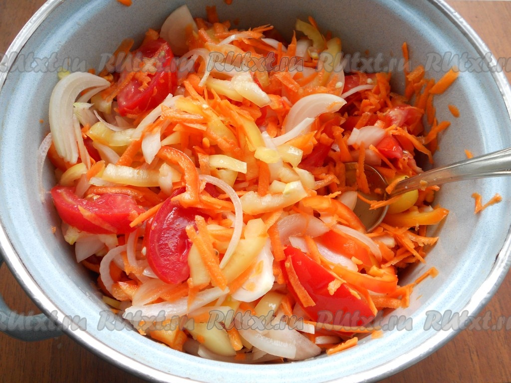 салат из моркови перца и лука на зиму