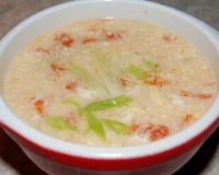 Куриный суп с яйцами и помидорами (на китайский манер)