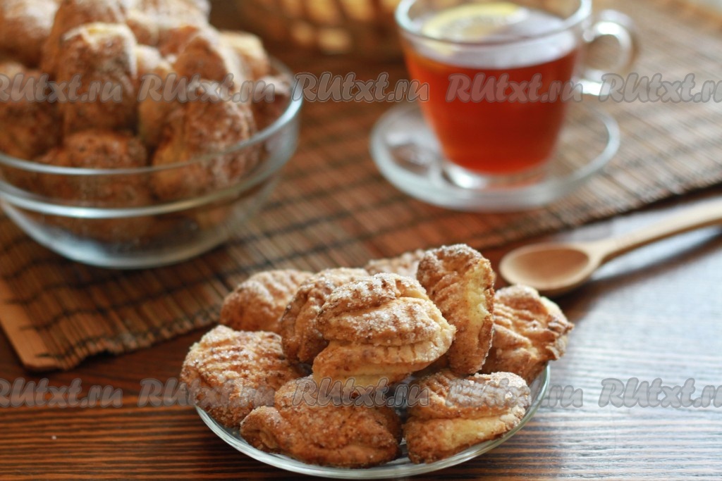 Творожное печенье гусиные лапки рецепт с фото