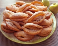 Творожное печенье с яблоками и сгущенкой