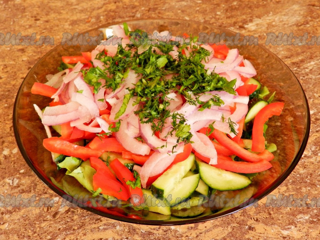 Вареный салат из сладкого перца и помидоров на зиму — рецепт с фото пошагово