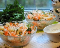 Салат из дайкона с морковью и майонезом