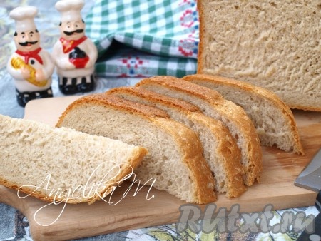Пшенично-ржаной хлеб с кунжутом в хлебопечке