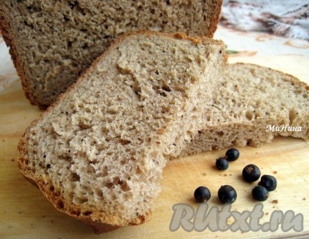 Рецепт ржаного хлеба с солодом в хлебопечке