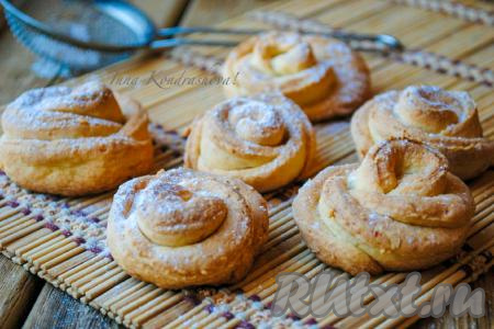 Печенье "Розочки" из творожного теста