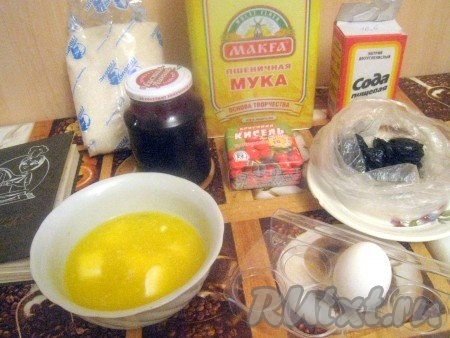 Ингредиенты для приготовления печенья из сухого киселя.