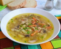 Гречневый суп с шампиньонами