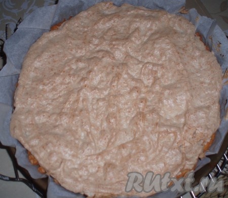 Песочный пирог с безе сверху рецепт с фото пошагово