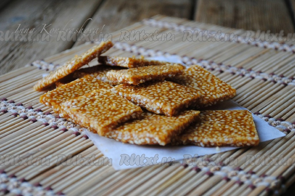 Кунжутный грильяж: 8 фото в рецепте