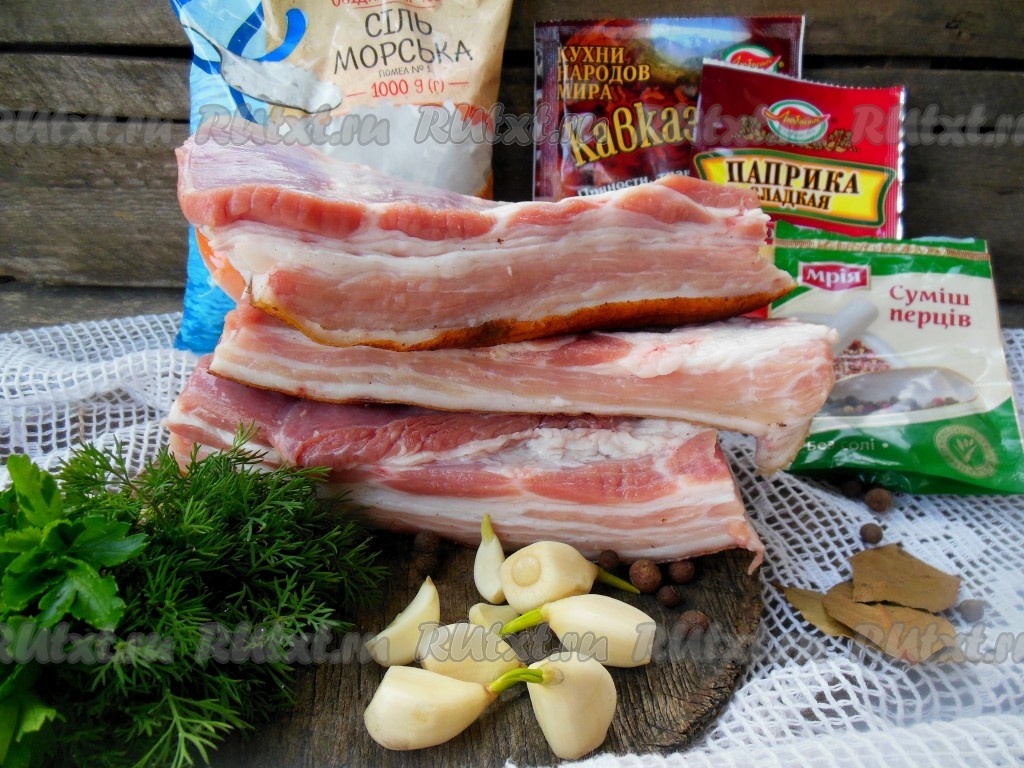 Соленая свиная грудинка в рассоле горячим способом — рецепт с фото пошагово