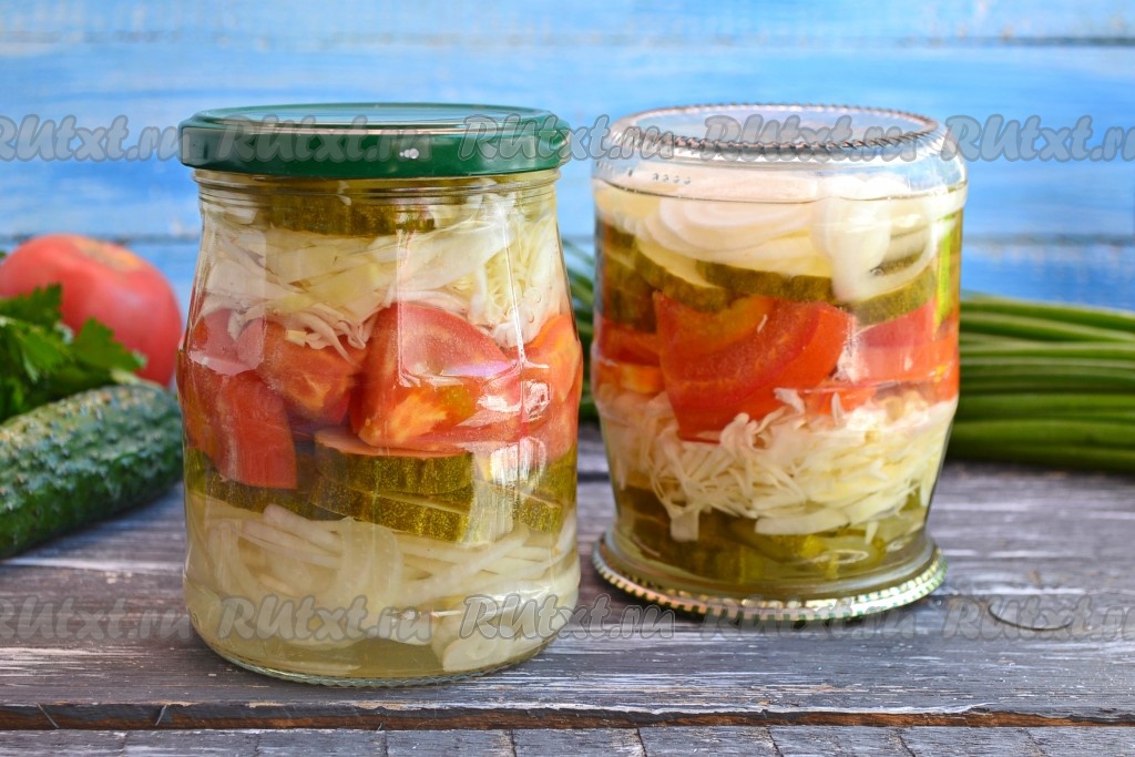 Летний салат из редиса и огурцов на зиму — пошаговое приготовление заготовки с фото