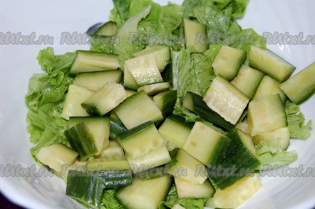 Овощной полезный салат без майонеза