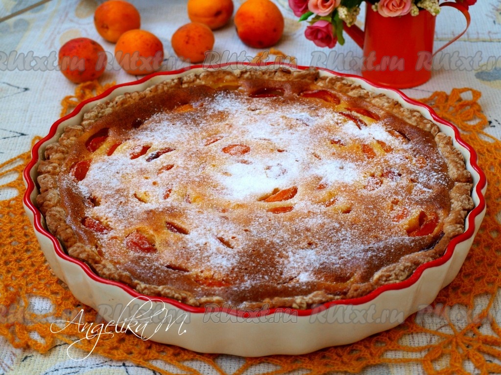 Пирог из творожного теста с абрикосами - 11 пошаговых фото в рецепте