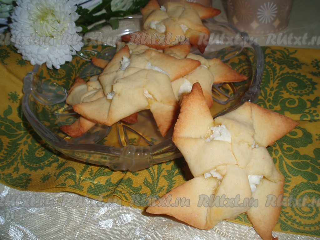 Песочно-творожное печенье с кокосовым ароматом