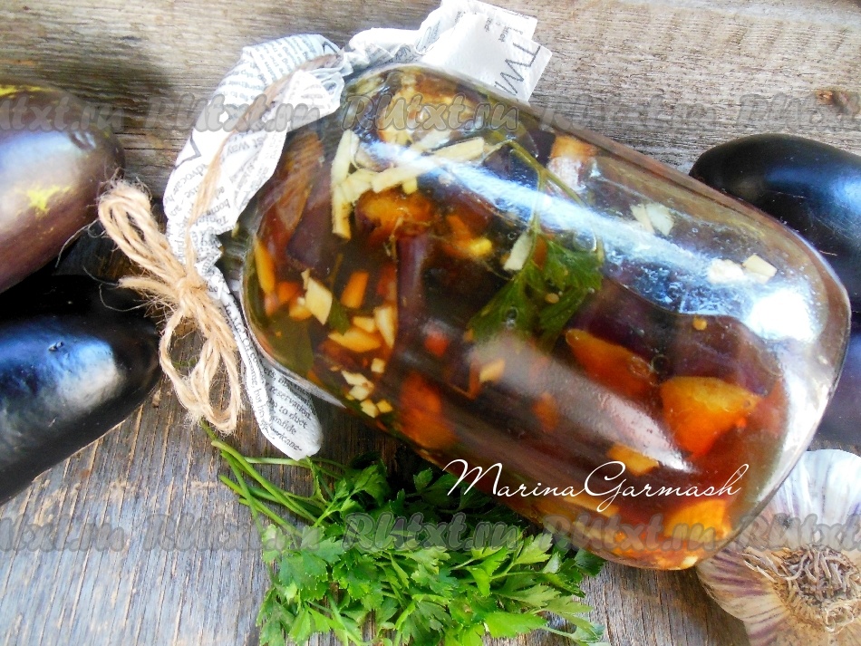 Баклажаны в томате с чесноком, пошаговый рецепт на ккал, фото, ингредиенты - Натали М