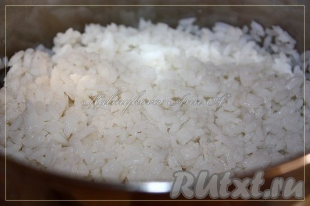 Рис отварить до готовности в соответствии с инструкцией на упаковке.