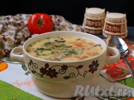 Куриный суп с помидорами и картошкой