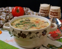Куриный суп с помидорами и картошкой