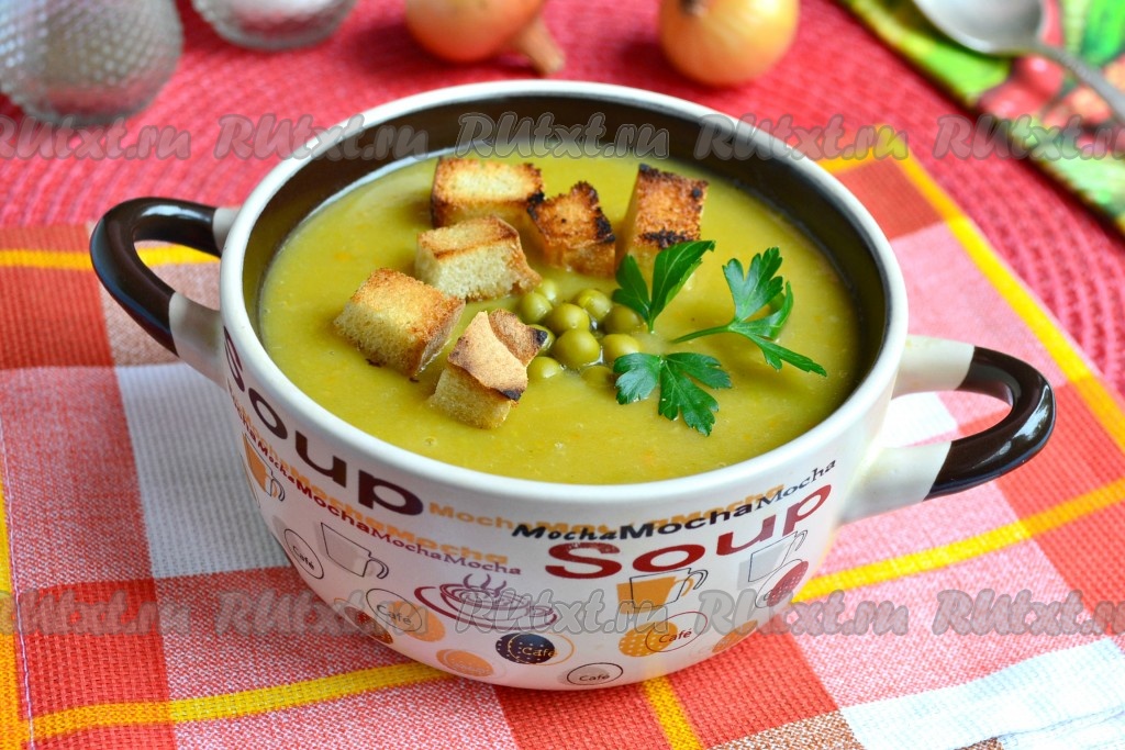 Суп С Зеленым Горошком Фото