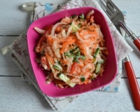 Салат из черной редьки с морковью