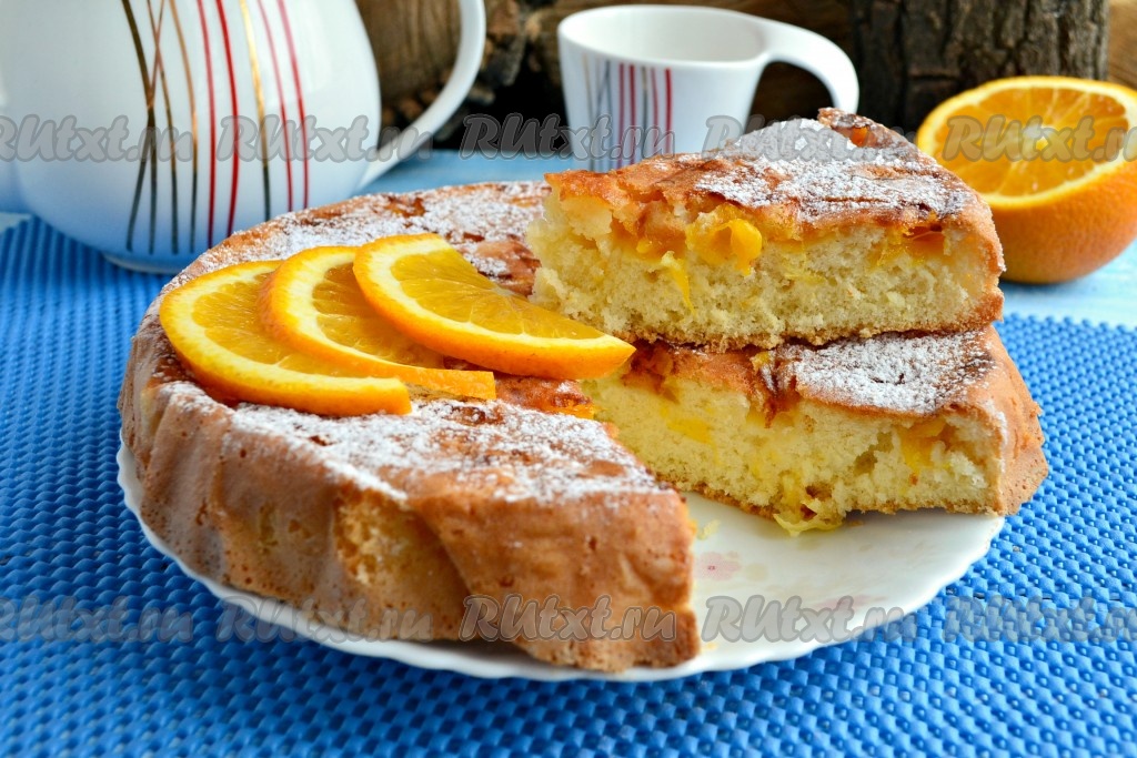 Ингредиенты для «Пирог с апельсинами 