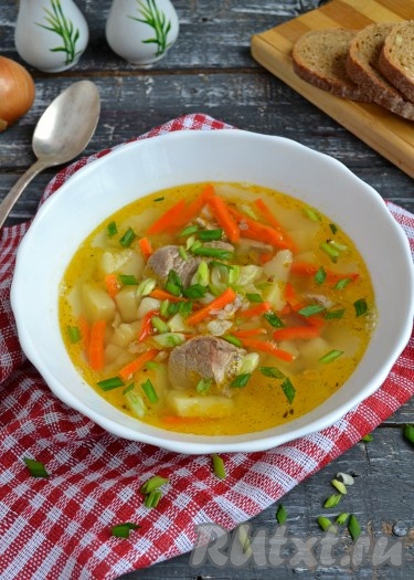 Гречневый суп с говядиной