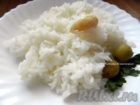 Рис, варёный с маслом