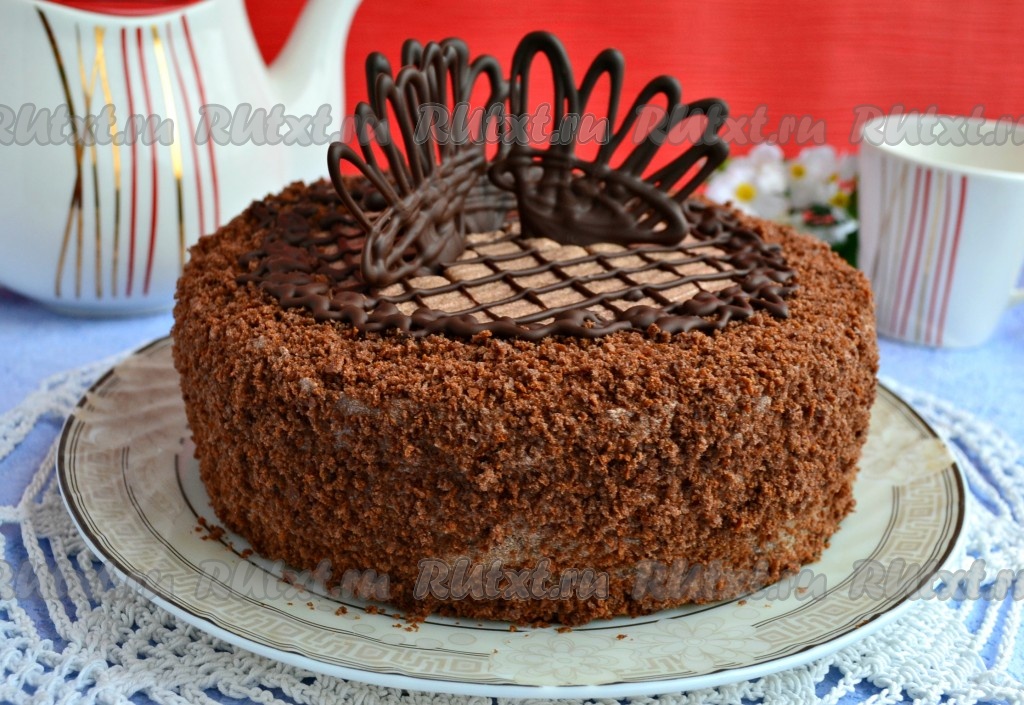 Торт Прага в домашних условиях. Рецепт шоколадного торта Пражского на сгущёнке