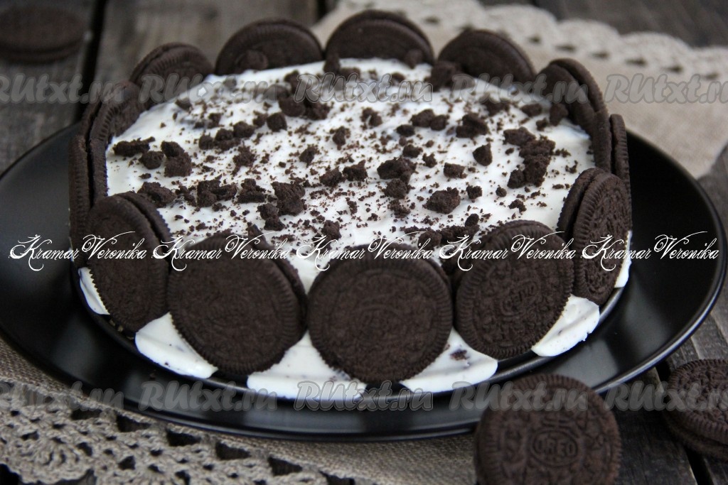 Украшение торта печеньем (Орео и не только) —25 идей декора с фото